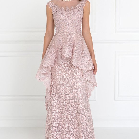 Mermaid Cute Long Dresses with Sheer Back GL1584 - Picture 11 of 11